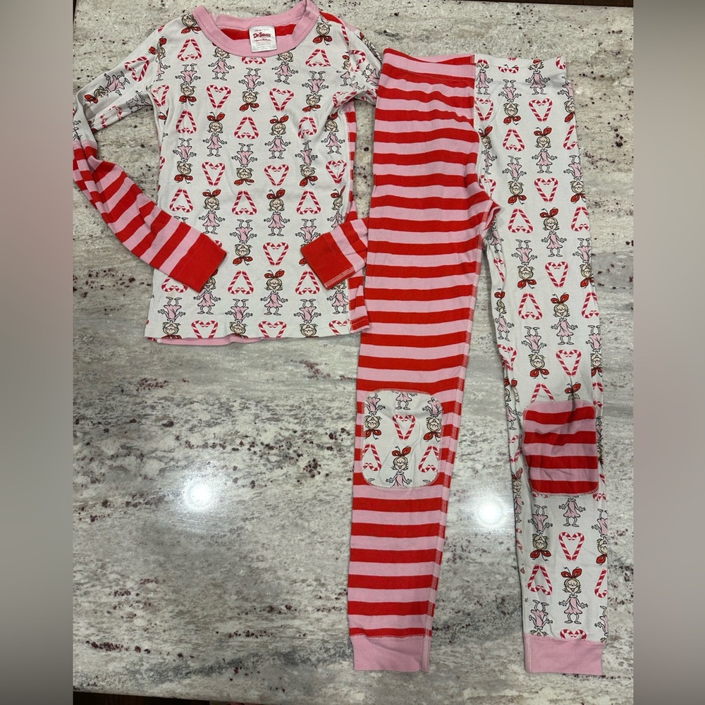 Hanna Andersson Dr. Seuss Kids Pajama Set. VGUC.  Size 12.